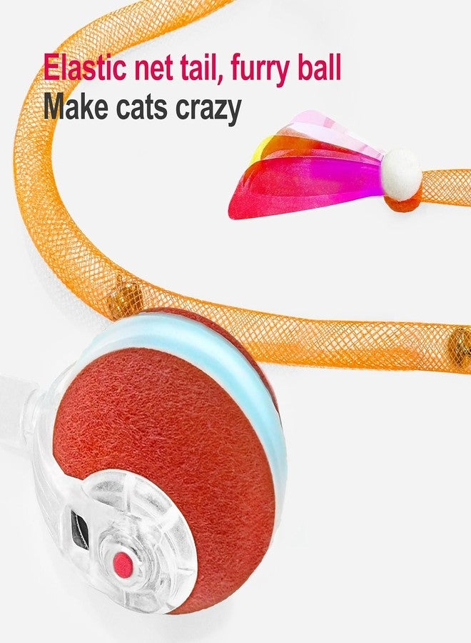 Agirav Tails Cat Toys,Agile Moving Ball with Elastic Mesh Tail,Interactive Cat Toy for Indoor Cats,Motion Activated,Ultra-Fast Kitten Toys - Image 4